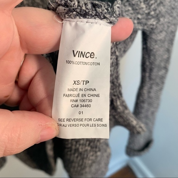 Vince Drop Shoulder Sweater Gray Yarn - Picture 12 of 13